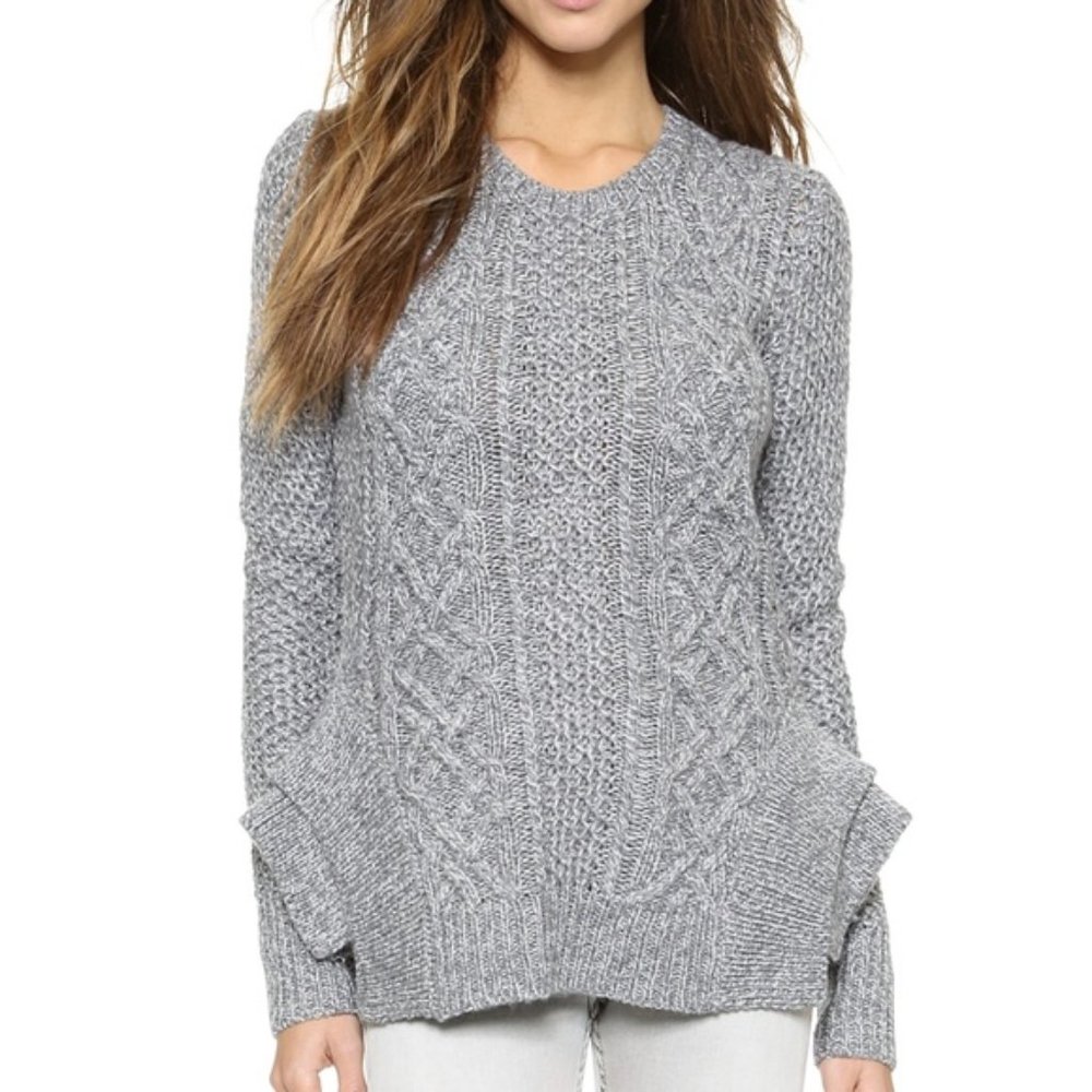 Stylestalker Kyanite Sweater Top Tiered Sides Grey